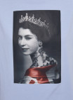 Футболка блакитна з принтом Elizabeth II S/M